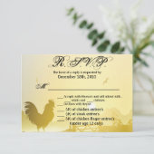 5x3.5 R.S.V.P.カードクリスマスサニーモーニングファームカウンタ 招待状 (スタンド正面)