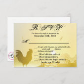 5x3.5 R.S.V.P.カードクリスマスサニーモーニングファームカウンタ 招待状 (正面/裏面)