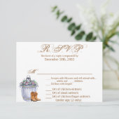 5x3.5 R.S.V.P.カードクリスマスサマーカントリー結婚式Ru 招待状 (スタンド正面)