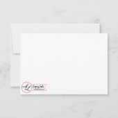 5x3.5 R.S.V.P.カードクリスマス日の出経路の歩道P 招待状 (裏面)