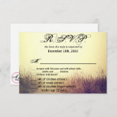 5x3.5 R.S.V.P.カードクリスマス日の出経路の歩道P 招待状 (正面/裏面)