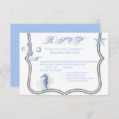 5x3.5 R.S.V.P.カードシーホース海海ビーチ 招待状 (正面/裏面)