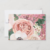 5x3.5 R.S.V.P.カードジオメトリガーデンバラグリッター 招待状 (裏面)