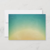 5x3.5 R.S.V.P.カードビーチサンセットパームツリーストリング 招待状 (裏面)