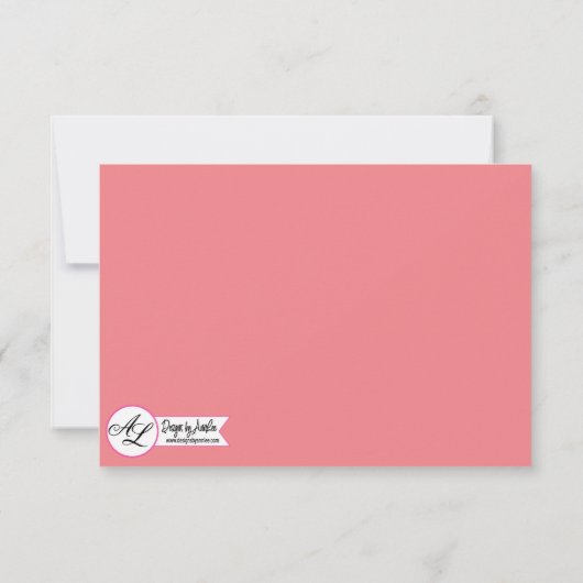 5x3.5 R.S.V.P.カードボヘミアンサボテン多肉果Des 招待状 (裏面)