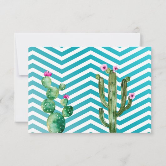 5x3.5 R.S.V.P.カードボホカクチサボカクルーツボクルーズ 招待状 (裏面)