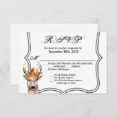 5x3.5 R.S.V.P.カード幾何学的ボーホディアバックヘッド 招待状 (正面/裏面)