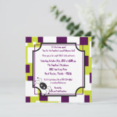 5x5ウィッチウェイズパープルハローウィンパーティ招待状 招待状 (スタンド正面)