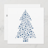 5x5クリスマスツリーカード 招待状 (正面/裏面)