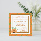 5x5ハロウィンのおもしろいのパーティの招待状 招待状 (スタンド正面)