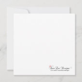 5x5ファームレッドバーンバードベビーシャワー招待状 招待状 (裏面)