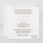 5x5ブラウンキャリッジ結婚式招待状 招待状 (裏面)