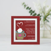 5x5ホットカップCoco招待状 招待状 (スタンド正面)