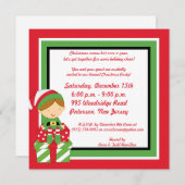 5x5ミスターミセス・クロース・クリスマス・パーティの招待状 招待状 (正面/裏面)