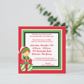 5x5ミスターミセス・クロース・クリスマス・パーティの招待状 招待状 (スタンド正面)