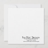 5x5ライトブルーポックドット結婚式招待状 招待状 (裏面)