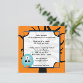 5x5リトルモンスターズハローウィンパーティ招待状 招待状 (スタンド正面)