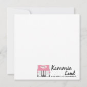 5x5レッド&ブラックラスベガスバチェロレッテ招待状 招待状 (裏面)