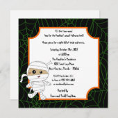 5x5小さいクリーパーのハローウィンパーティの招待状 招待状 (正面/裏面)