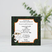 5x5小さいクリーパーのハローウィンパーティの招待状 招待状 (スタンド正面)