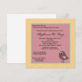 5x5小鳥招待状 招待状 (正面/裏面)