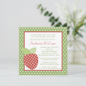 5x5農場のいちごのフルーツのベビーシャワーの招待状 招待状 (スタンド正面)