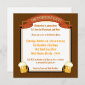 5x5 オクトーバーフェストの招待状 招待状 (正面/裏面)