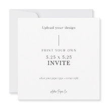 5x5 スクエア インビテ: あなた自身のものをアップロードしろ