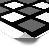 5x5 – チェスラベルグリッド(1-1/4インチ冷蔵庫用マグネット) ポスター (角)