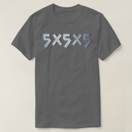 5x5x5 tシャツ (デザイン正面)