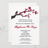 5x7さくらんぼブロッサムツリーベビーシャワー招待状 招待状 (正面/裏面)