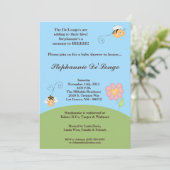 5x7のまわりにの春のInsecのベビーシャワーの招待状 招待状 (スタンド正面)