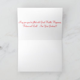 5x7のグリーティングカード。 ハッピーチャイニーズニューイヤー。 パンダ/ サンキューカード