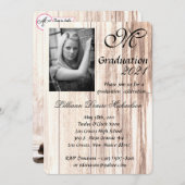 5x7の卒業パーツ招待状ブーツ国 招待状 (正面/裏面)