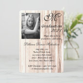 5x7の卒業パーツ招待状ブーツ国 招待状 (スタンド正面)