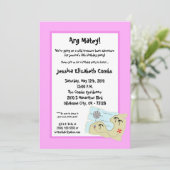 5x7の海賊記念狩り誕生パーティーの招待 招待状 (スタンド正面)