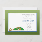 5x7は基礎球の誕生の発表を遊ばします 招待状 (正面)