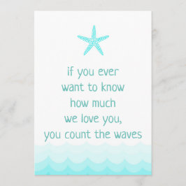 5x7もしインチサインの量を知りたいビーチ 招待状