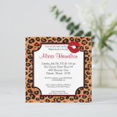 5x7アニマルプリントバチェロレッテ招待状 招待状 (スタンド正面)