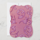 5x7アメジストジュエルエンボス結婚式招待状 招待状 (裏面)