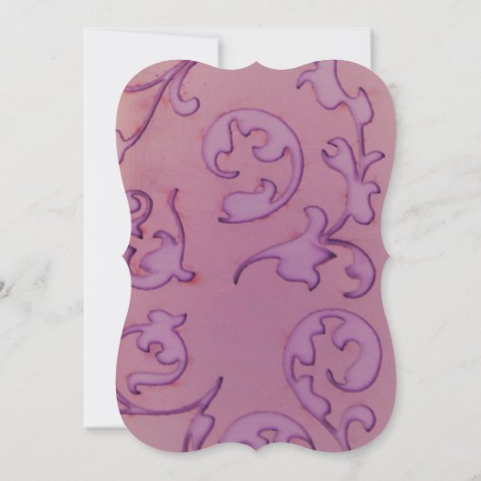 5x7アメジストジュエルエンボス結婚式招待状 招待状 (裏面)