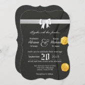 5x7アーミードレスグリーンズユニフォーム結婚式招待状 招待状 (正面/裏面)