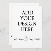 5x7インチの招待カードをカスタム印刷 招待状 (正面/裏面)