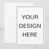 5x7インチの招待状印刷 招待状 (正面/裏面)