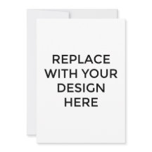 5x7インチカード(背面デザイン印刷なし)