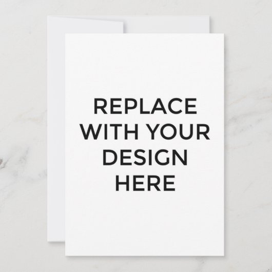 5x7インチカード(背面デザイン印刷) 招待状 (正面)