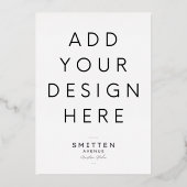 5x7インチゴールドフォイル招待状印刷 箔招待状 (正面)