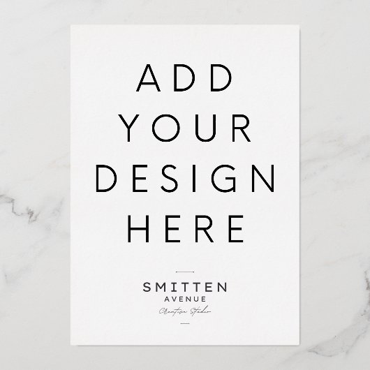 5x7インチゴールドフォイル招待状印刷 箔招待状 (正面)