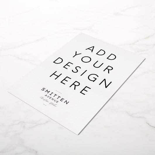 5x7インチゴールドフォイル招待状印刷 箔招待状 (回転した状態)