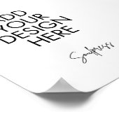 5x7インチテーブル番号記号のカスタムプリント ポスター (角)